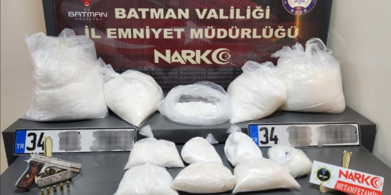 Batman’da 50 kilo metamfetamin ele geçirildi: 1 kişi tutuklandı