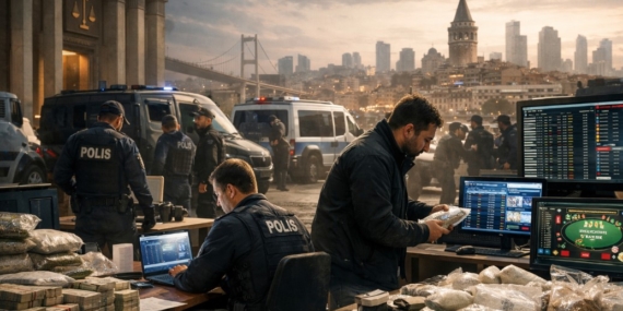 Şubat’ta uyuşturucu ve bahis operasyonlarında 1.877 tutuklama