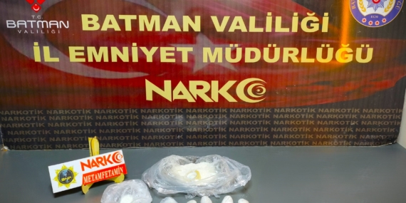Batman’da otel odasına narkotik baskını: Metamfetamin ele geçirildi