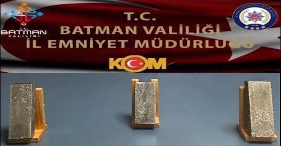Batman’da kaçak altın operasyonu: 2 kilo 581 gram altın ele geçirildi