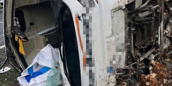 Midyat’ta yolcu otobüsü devrildi: Batman firmasına ait araçta 24 yaralı