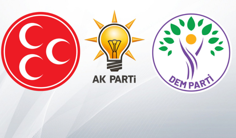 dem parti mhp ve ak parti