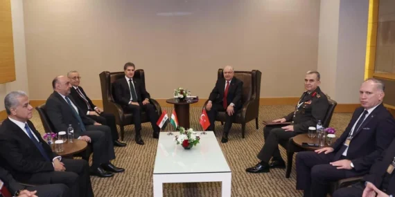 Bakan Yaşar Güler ile Neçirvan Barzani Antalya’da bir araya geldi