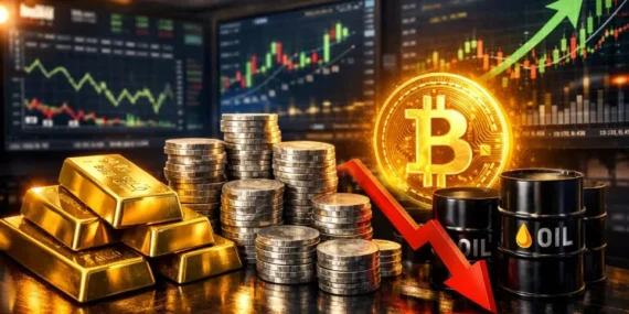 Altın, gümüş ve bitcoin yükseldi: Petrol fiyatları düştü