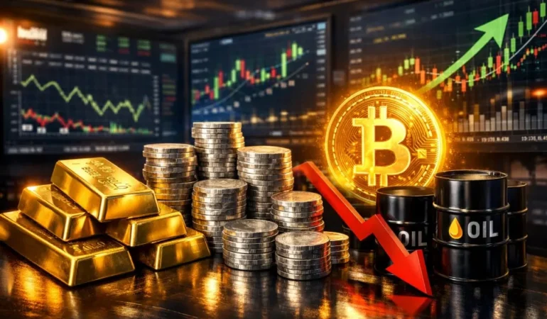 altın gümüş petrol bitcoin piyasalar