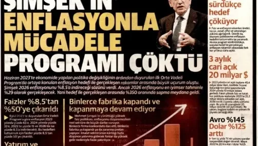 Yeni Şafak, bir kez daha Şimşek’i hedef aldı!