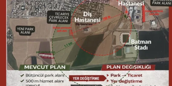 TMMOB Batman park alanlarının ticarete açılmasını eleştirdi