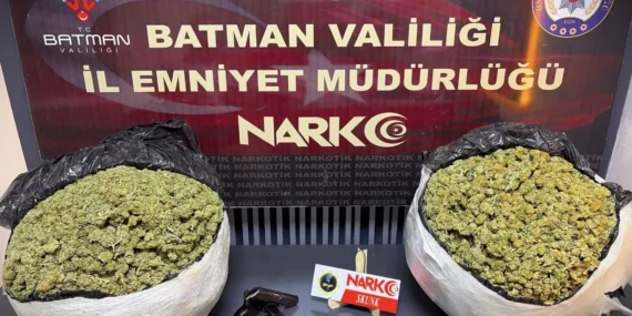 Batman’da Narkotik Operasyonu: 9 Kilo Skunk Ele Geçirildi