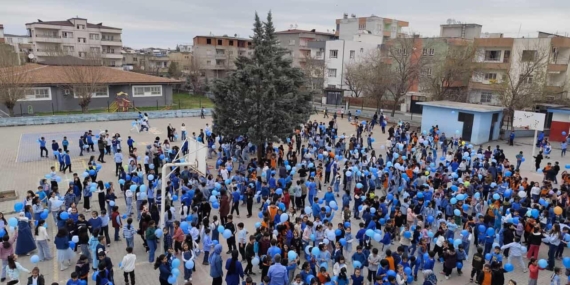 Batman’da otizme mavi dokunuş