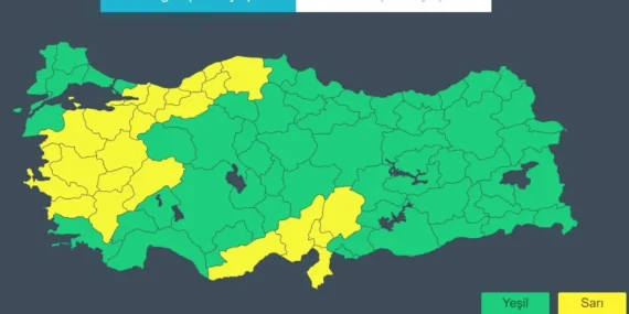 Batman’da şiddetli yağış bekleniyor. 26 il için de sarı kod uyarısı