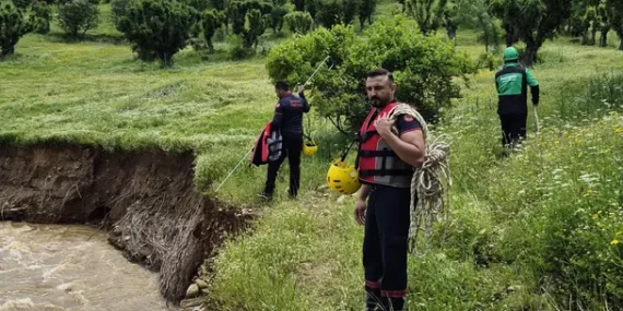 Muş’ta Çaya Kapılan Kadını Arama Çalışmaları 4’üncü Gününde