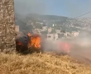Hasankeyf – Gaziler Köyü’nde yangın paniği: Vatandaşlardan yol çağrısı