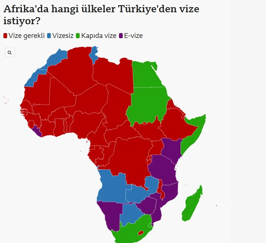 Türkiye'den vize isteyen ve istemeyen ülkeler hangileri?