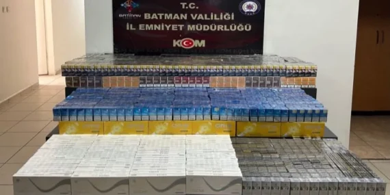 Batman’da zulalı bölmede 8 bin 450 paket kaçak sigara ele geçirildi