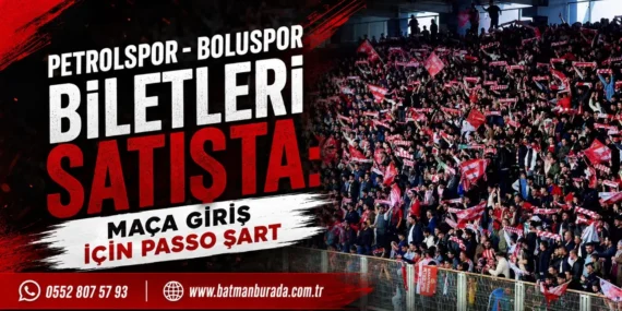 Petrolspor – Boluspor biletleri satışta: Maça giriş için passo şart