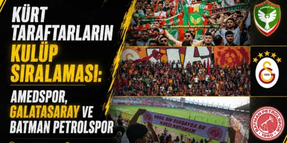 Kürt taraftarların kulüp sıralaması: Amedspor, Galatasaray ve Batman Petrolspor