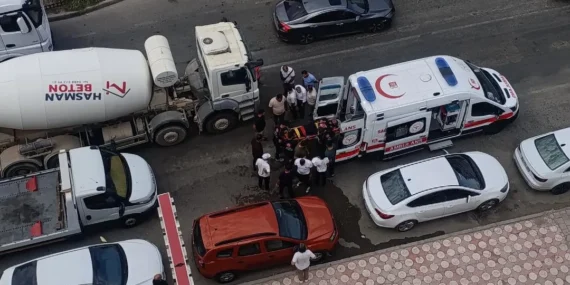 Batman’da beton mikseri motosikletli kuryeye çarptı: 1 yaralı