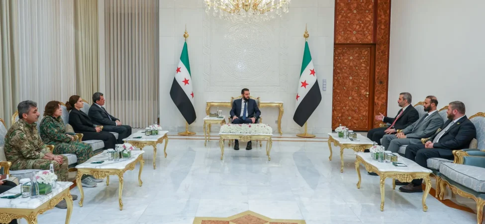 ahmed şara ve kürt heyeti