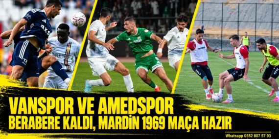 Vanspor ve Amedspor berabere kaldı, Mardin 1969 maça hazır