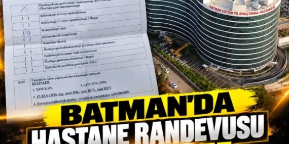 Batman’da hastane randevusu şoku! 9 ay sonrasına gün verildi