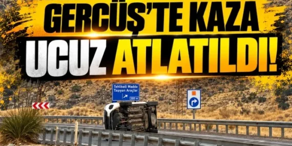 Gercüş’te kaza ucuz atlatıldı!