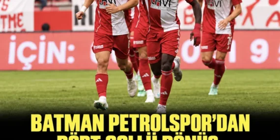 Batman Petrolspor’dan dört gollü dönüş: Galibiyet hasreti bitti!