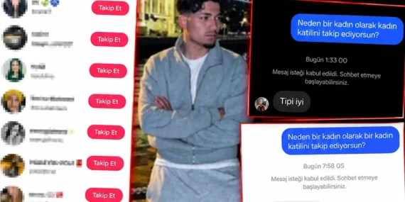 Vahşetin ardından korkunç ilgi: Kadın katiline ‘tipi iyi’ diye kız takipçi yağdı